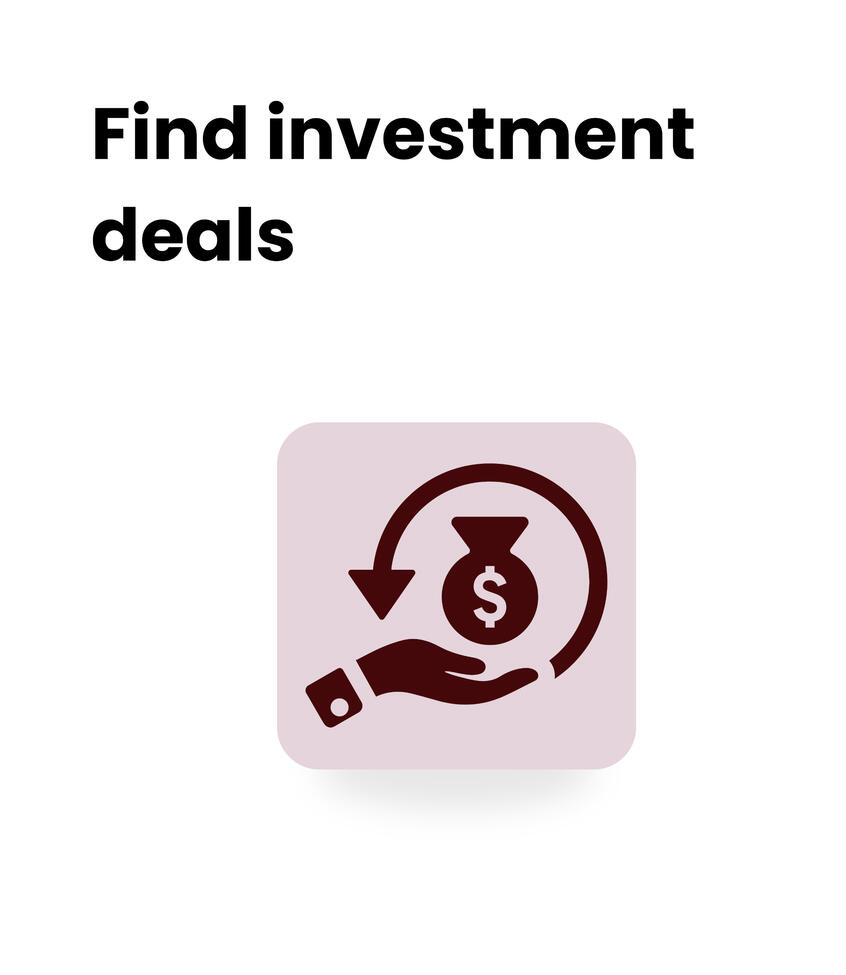 Find investment deals